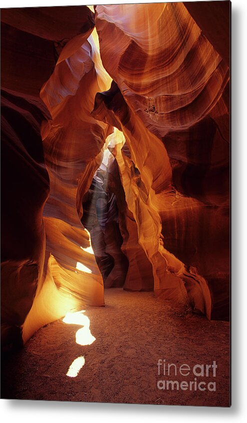  Antelope Canyon Metal Print featuring the photograph Antelope Canyon Ray Of Hope by Bob Christopher