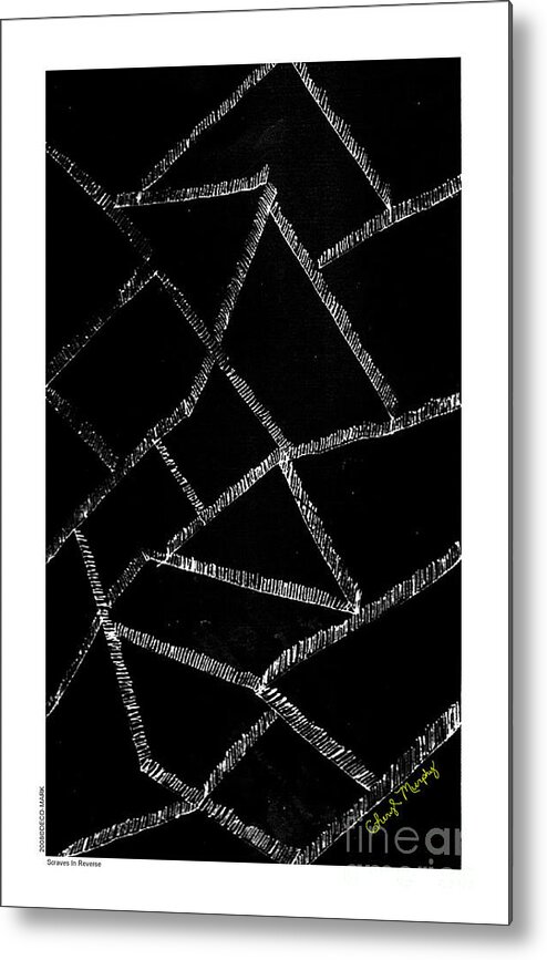 Urban Metal Print featuring the digital art 035 Scarves In Reverse by Cheryl Turner