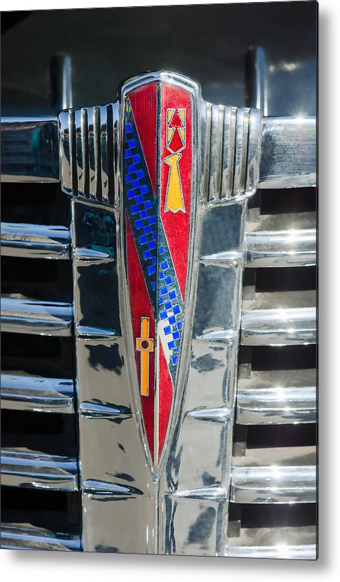 1941 Buick Eight Special Emblem Metal Print featuring the photograph 1941 Buick Eight Special Emblem by Jill Reger