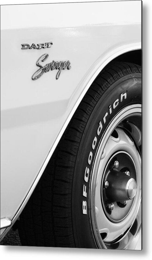 1975 Dodge Dart Swinger Emblem Metal Print by Jill Reger