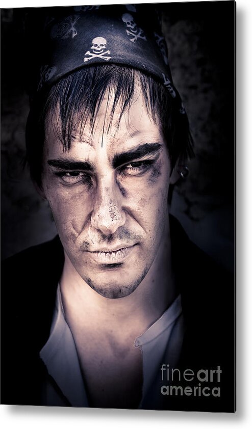 Man Metal Print featuring the photograph Angry Pirate #1 by Jorgo Photography