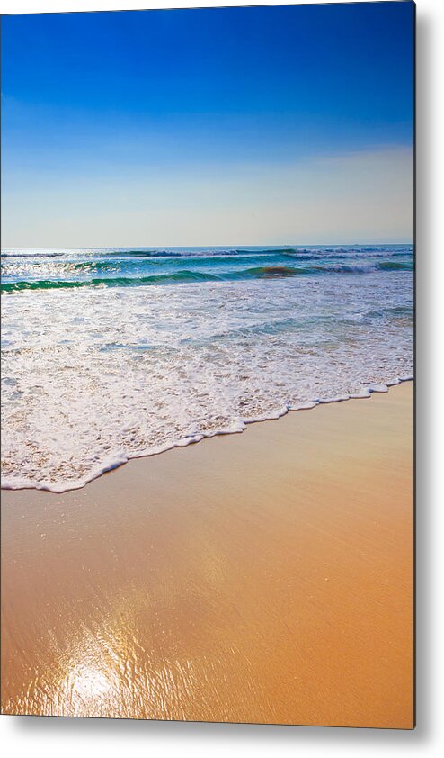 Peace Metal Print featuring the photograph Tropical beach - Nature Photography by Modern Abstract