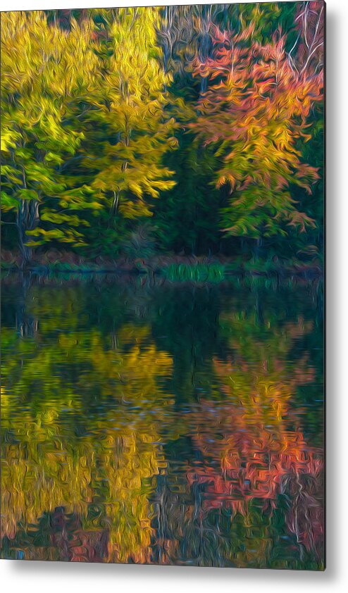 Brenda Metal Print featuring the photograph Blazing Water #1 by Brenda Jacobs