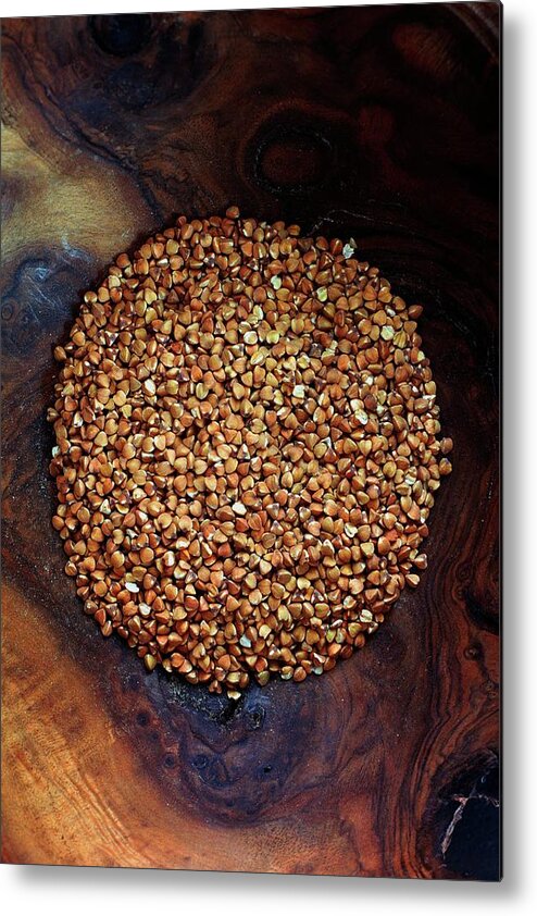 Grains Metal Print featuring the photograph Buckwheat Grouts #1 by Romulo Yanes