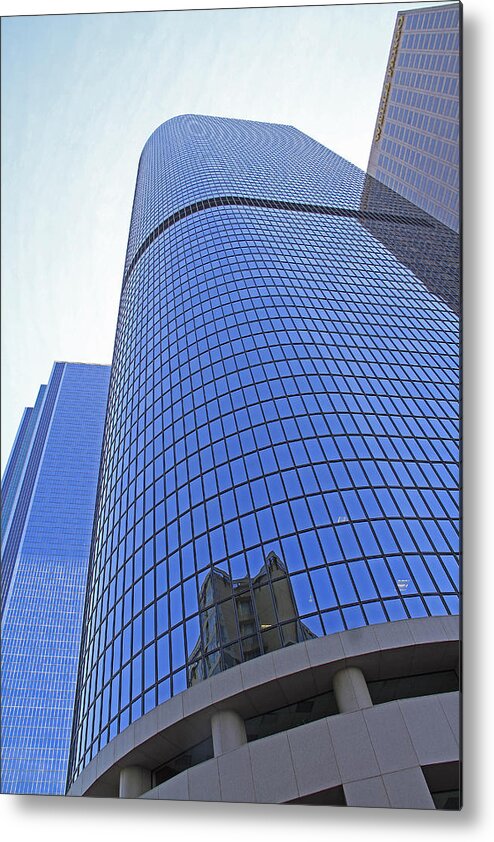 High Rise Metal Print featuring the photograph California Plaza #2 by Shoal Hollingsworth