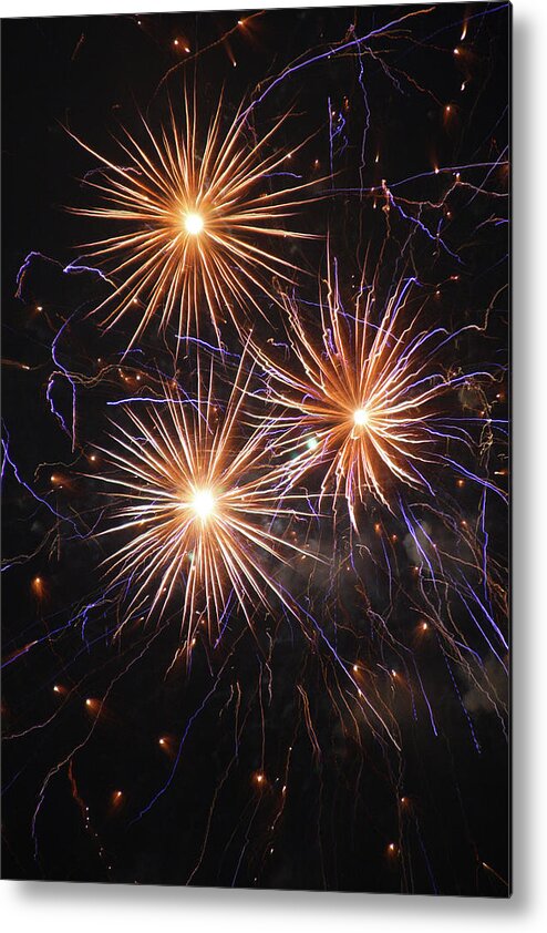 Fireworks Metal Print featuring the photograph Celebration #1 by James Knight