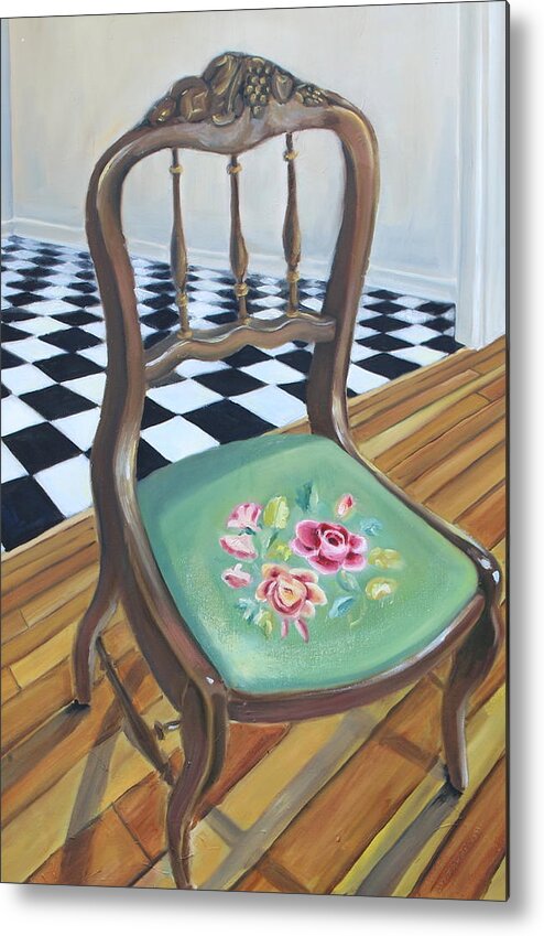 Chair Metal Print featuring the painting Chair Study 3 by Whitney Palmer