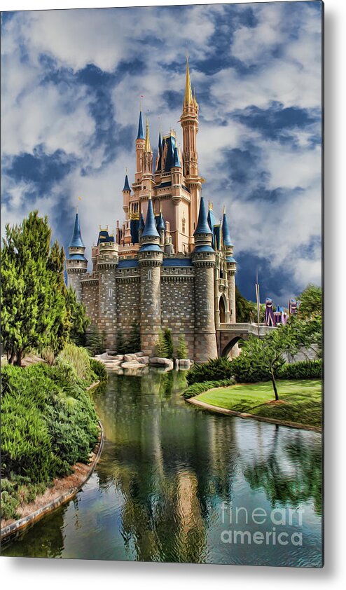 Snow White Metal Print featuring the photograph Cinderella Castle II #1 by Lee Dos Santos