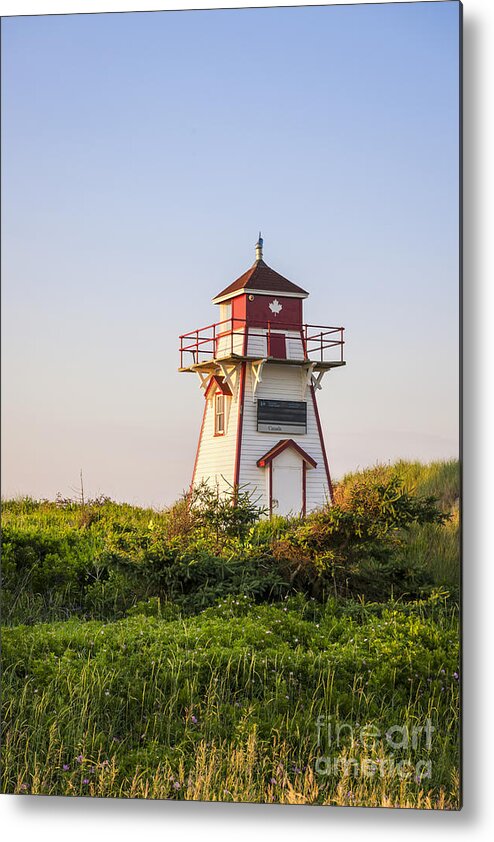Lighthouse Metal Print featuring the photograph Covehead Harbour Lighthouse 1 by Elena Elisseeva