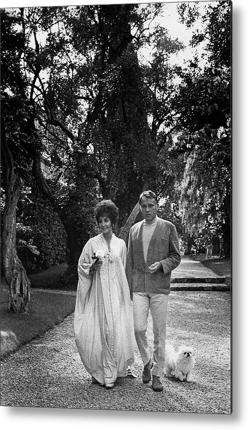Actor Metal Print featuring the photograph Elizabeth Taylor And Richard Burton by Henry Clarke