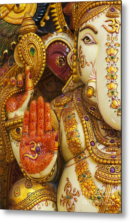 Ganesha Metal Print featuring the photograph Ornate Ganesha by Tim Gainey