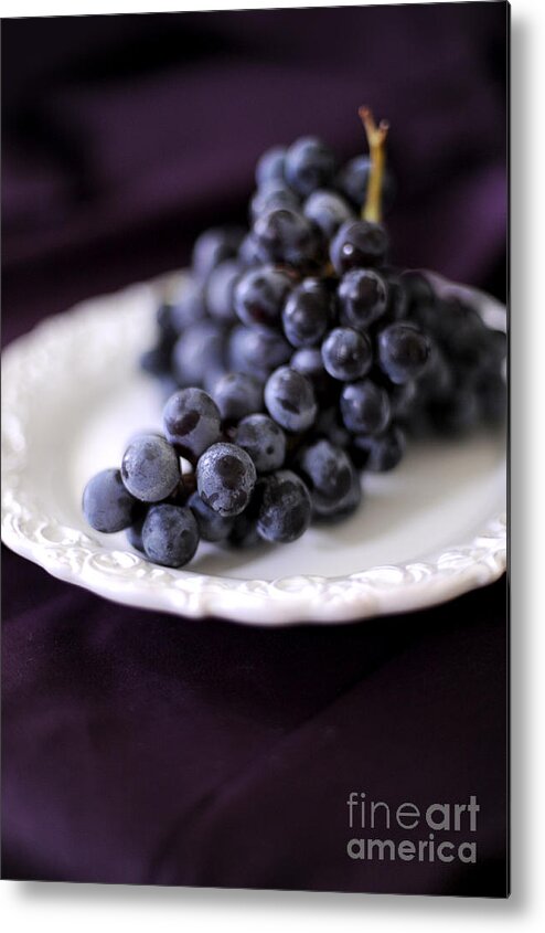 Grapes Metal Print featuring the photograph Grapes #1 by HD Connelly