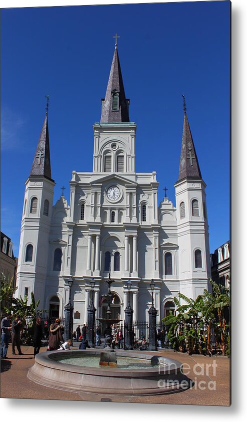Jackson Square Metal Print featuring the photograph Jackson Square #1 by Bev Conover