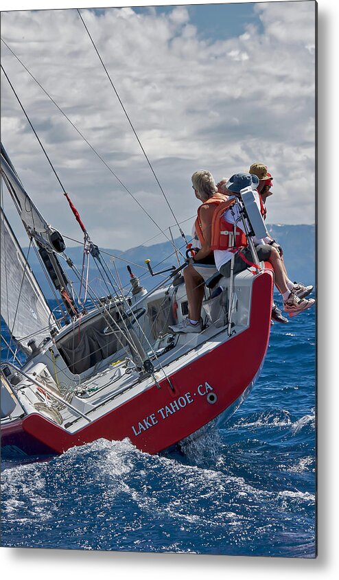 Sailing Metal Print featuring the photograph Lake Tahoe Sailing #1 by Steven Lapkin