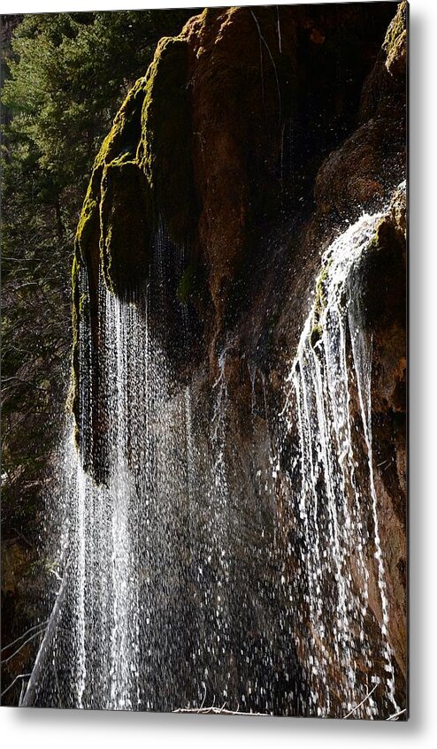 Moss Metal Print featuring the photograph Mossy Waterfall #1 by Coryanthes Linaya