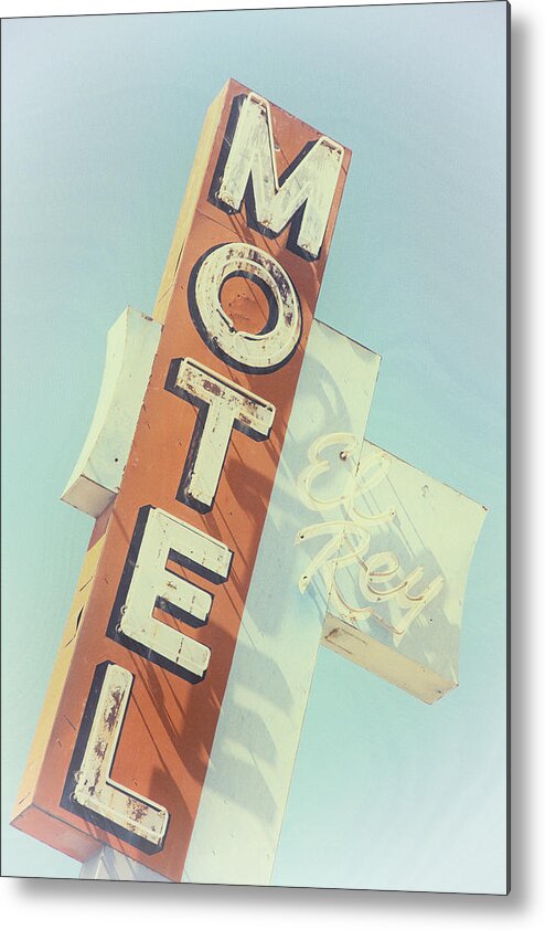 Route 66 Metal Print featuring the photograph Motel El Rey #2 by Gigi Ebert