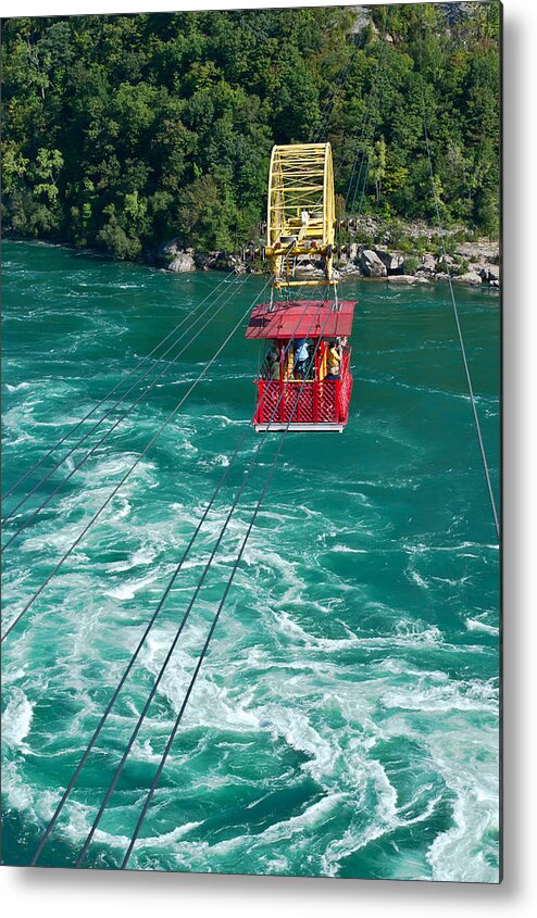 Travel Metal Print featuring the photograph Niagara river cable car #1 by Marek Poplawski
