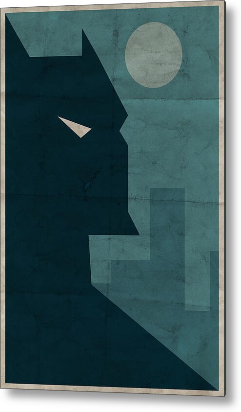 Bat Metal Print featuring the digital art The Dark Knight by Michael Myers