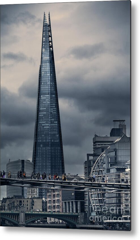 The Shard Was Conceived As A Building With Multiple Uses: A Vertical City Where People Could Live Metal Print featuring the photograph The Shard #1 by Istvan Kadar