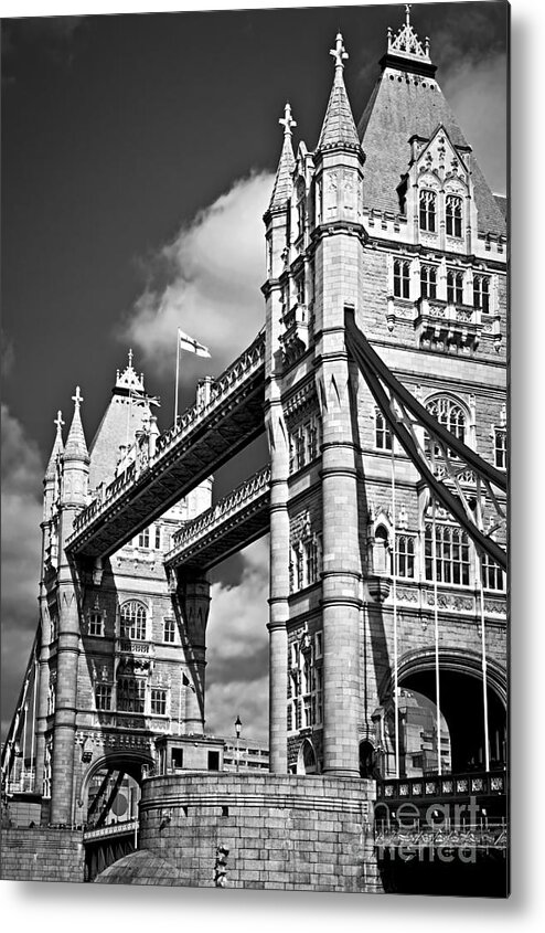 Tower Metal Print featuring the photograph Tower bridge in London 1 by Elena Elisseeva