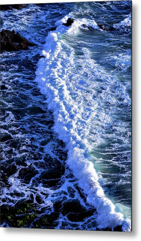 Water's Edge Metal Print featuring the photograph Waves, Pacific Ocean #1 by Garry Gay