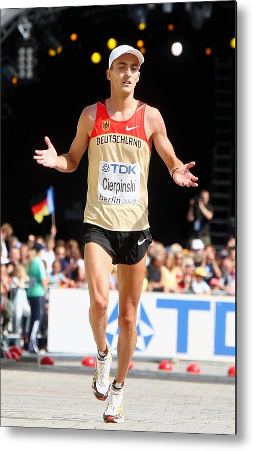 Berlin Metal Print featuring the photograph 12th IAAF World Athletics Championships - Day Eight by Alexander Hassenstein