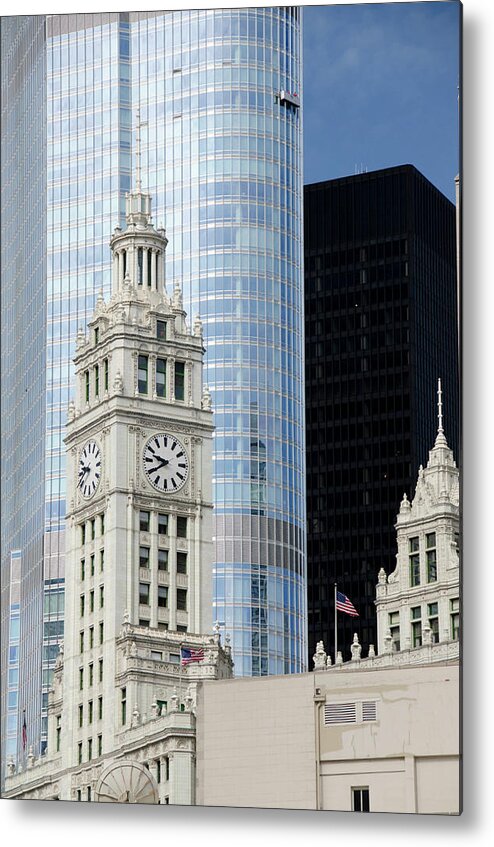 Architecture Metal Print featuring the photograph Illinois, Chicago #13 by Cindy Miller Hopkins