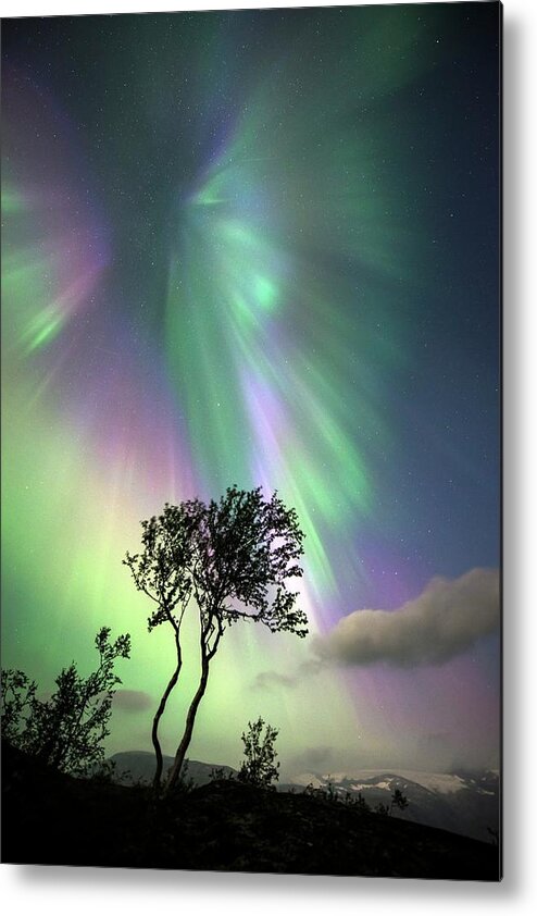 Nobody Metal Print featuring the photograph Aurora Borealis #15 by Tommy Eliassen