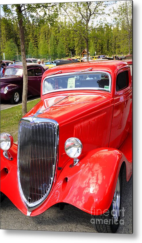 Vintage Metal Print featuring the photograph 1934 Ford Classic Car by Brenda Kean