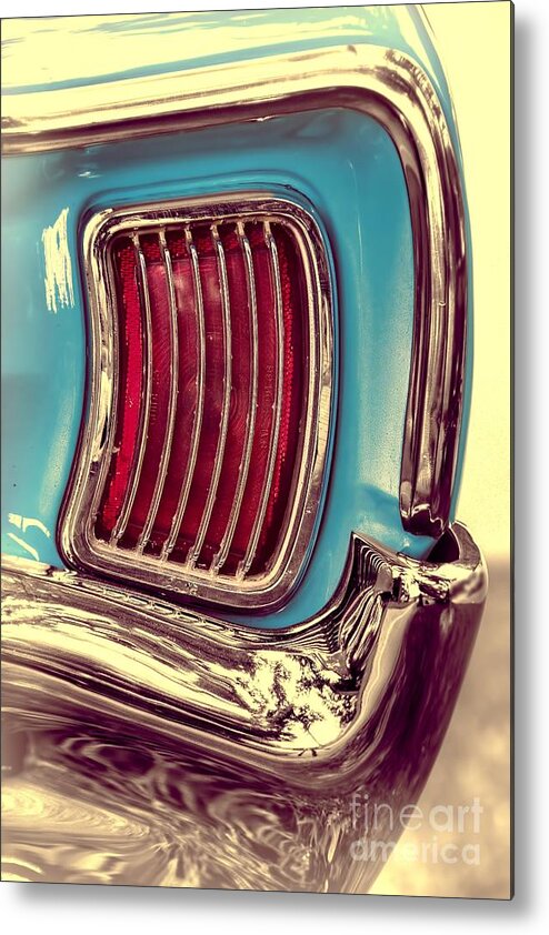 Pontiac Metal Print featuring the photograph 1966 Pontiac Tempest Taillight by Henry Kowalski