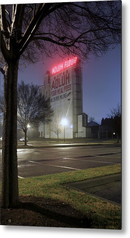 Adluh Flour Mill Metal Print featuring the photograph Adluh Flour Mill by Joseph C Hinson