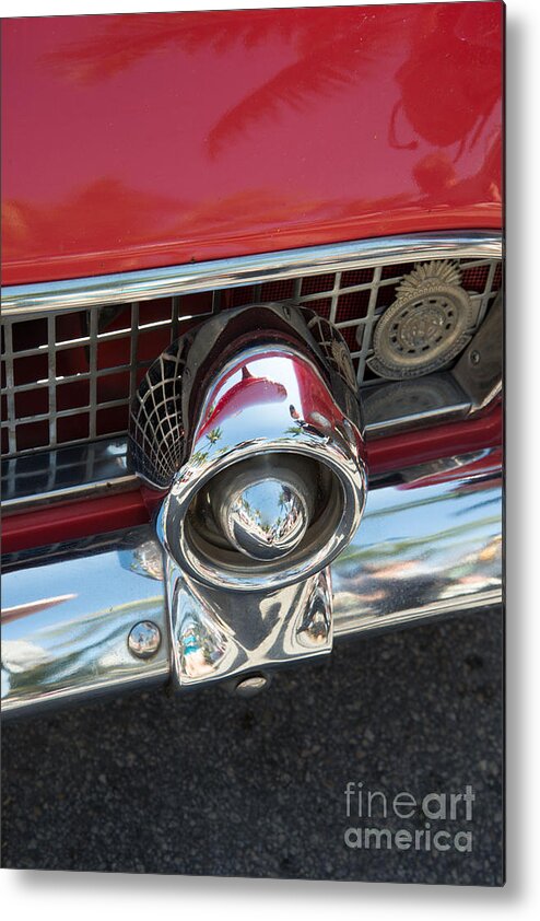 Cars Metal Print featuring the digital art Ford Thunderbird #2 by Carol Ailles