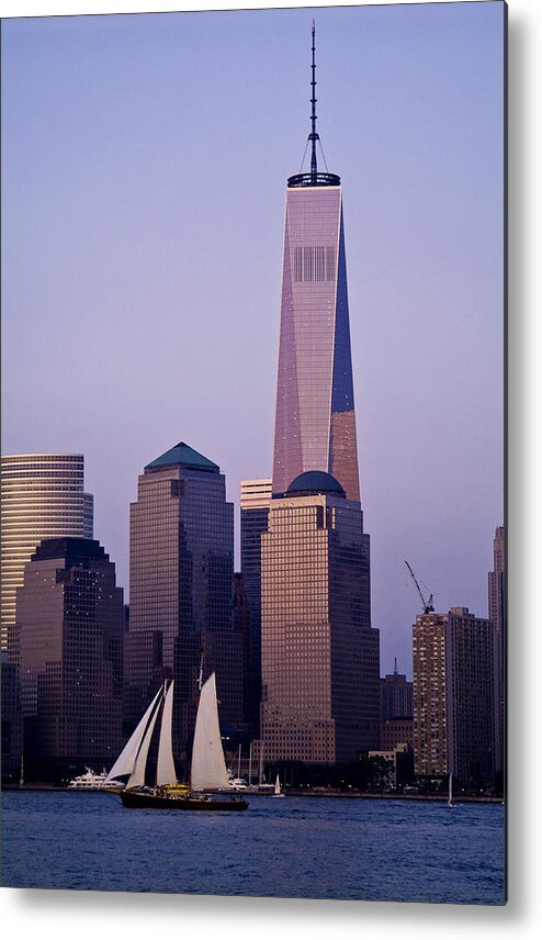 Liberty State Park Metal Print featuring the photograph One World Trade Center #2 by Michael Dorn