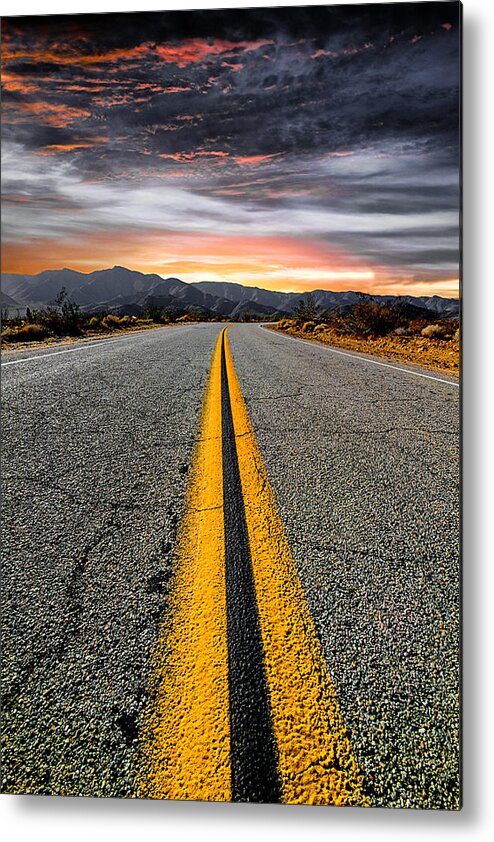 Desert Landscape Metal Print featuring the photograph On Our Way by Ryan Weddle