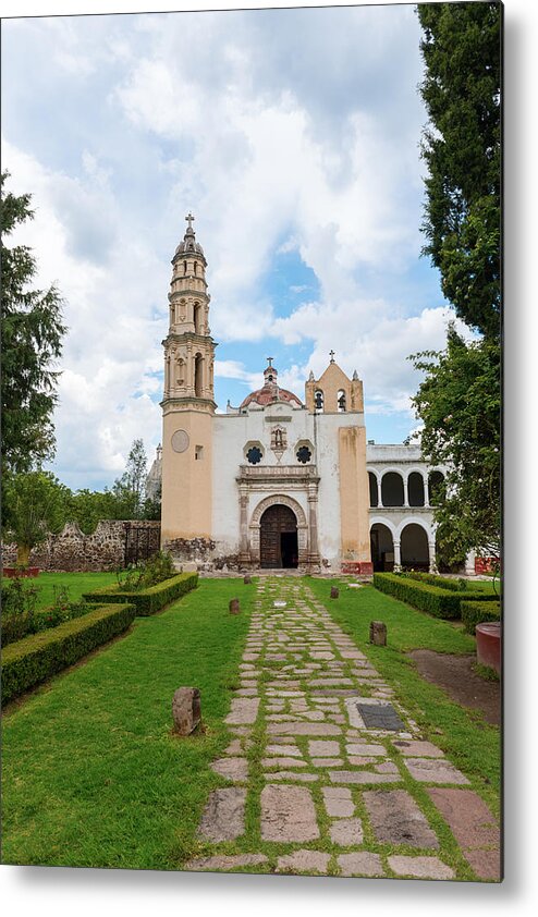 Church Metal Print featuring the photograph Oxtotipac church and monastery Mexico #2 by Marek Poplawski