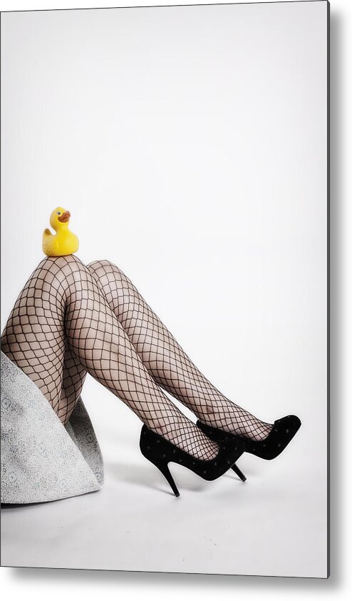 Girl Metal Print featuring the photograph Rubber Duck #2 by Joana Kruse