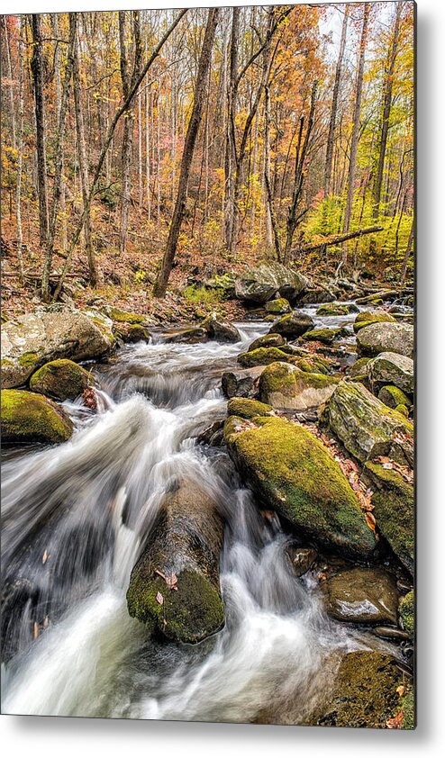 Gatlinburg Metal Print featuring the photograph Smoky Mountain Stream 2 by Victor Culpepper