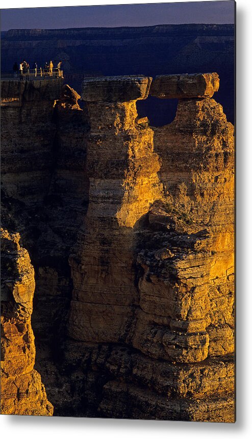 Grand Canyon National Park Metal Print featuring the photograph South Rim Grand Canyon taken near Mather Point sunrise light on #2 by Jim Corwin