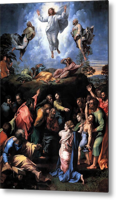 Raphael Metal Print featuring the painting The Transfiguration #3 by Raphael