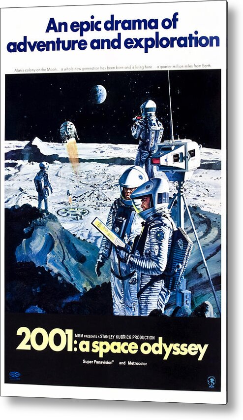 1960s Movies Metal Print featuring the photograph 2001 A Space Odyssey Aka Two Thousand by Everett