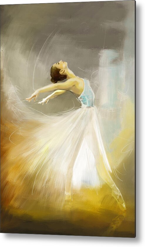Catf Metal Print featuring the painting Ballerina #3 by Corporate Art Task Force