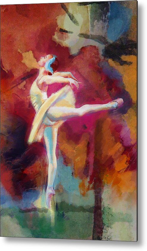 Catf Metal Print featuring the painting Ballet Dancer #3 by Corporate Art Task Force