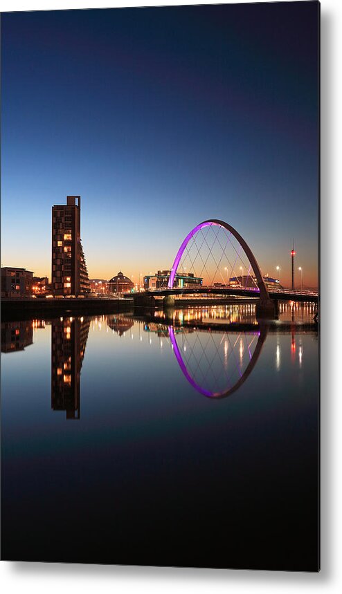 Clyde Arc Metal Print featuring the photograph Glasgow Clyde Arc #8 by Grant Glendinning