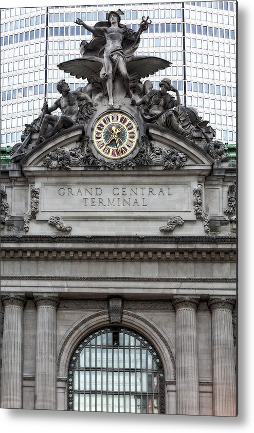 Grand Central Terminal Metal Print featuring the photograph Grand Central Terminal Facade #3 by Susan Candelario
