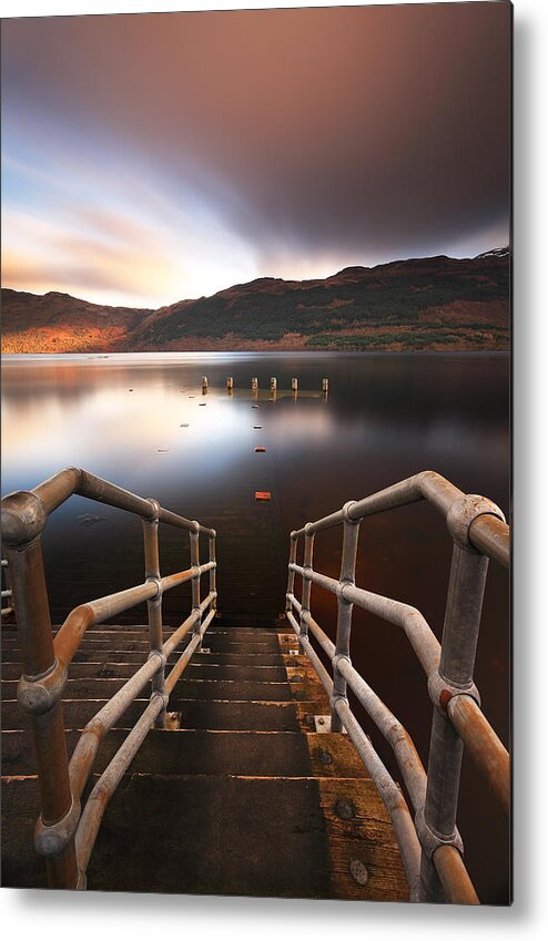 Loch Lomond Metal Print featuring the photograph Loch Lomond Jetty #7 by Grant Glendinning