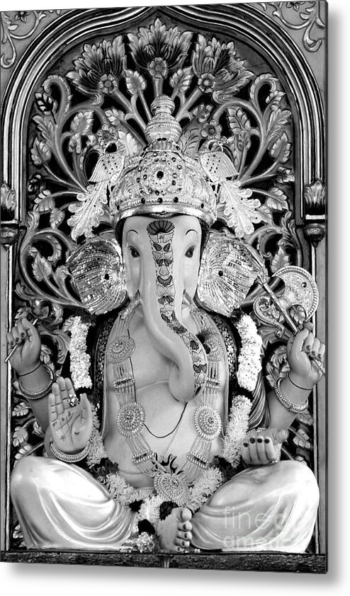  Metal Print featuring the photograph Lord Ganesha #2 by Kiran Joshi