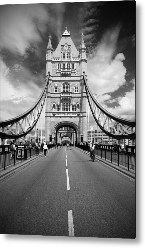 Tower Bridge Metal Print featuring the photograph Tower Bridge in London #3 by Chevy Fleet