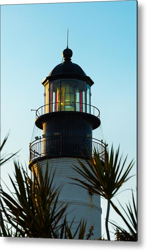 Aid To Navigation Metal Print featuring the photograph Key West Lighthouse #4 by Ed Gleichman