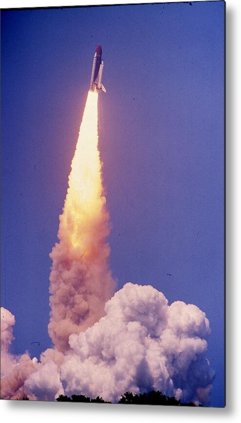 Retro Images Archive Metal Print featuring the photograph Space Shuttle Challenger #4 by Retro Images Archive