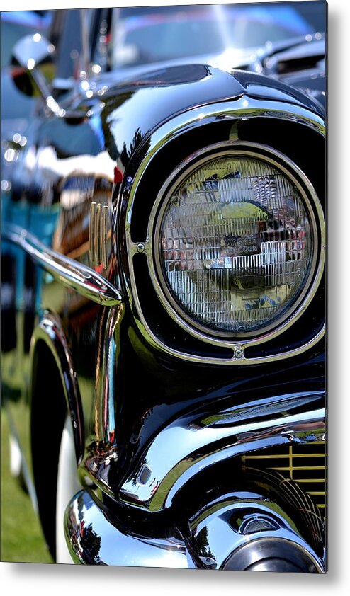 Car Metal Print featuring the photograph 50's Chevy by Dean Ferreira